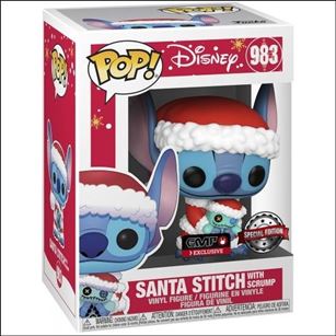 POP! Disney figure 983-B Santa Stitch with Scrump