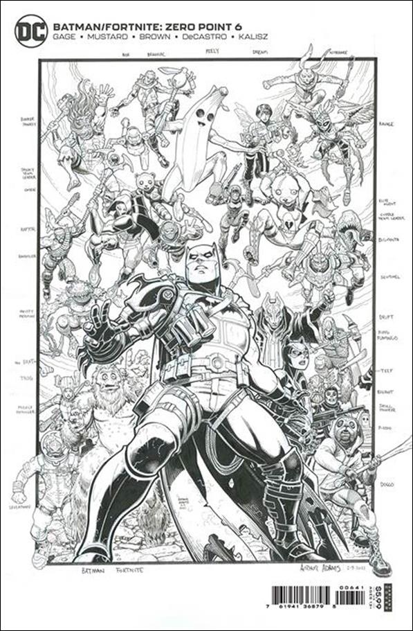 Batman/Fortnite: Zero Point issue 6-D Arthur Adams 1:150 Black & White Cardstock Cover