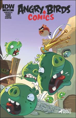 Angry Birds Comics (2014) issue 9 Ciro Cangialosi Wraparound Cover