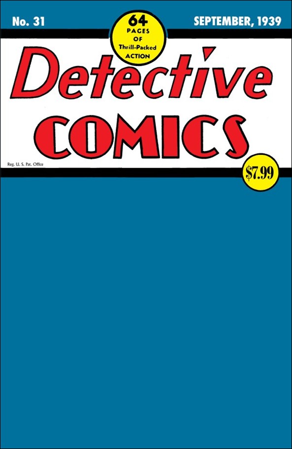 Detective Comics (1937) issue 31-C Facsimile Edition 2025 Blank Sketch Cover