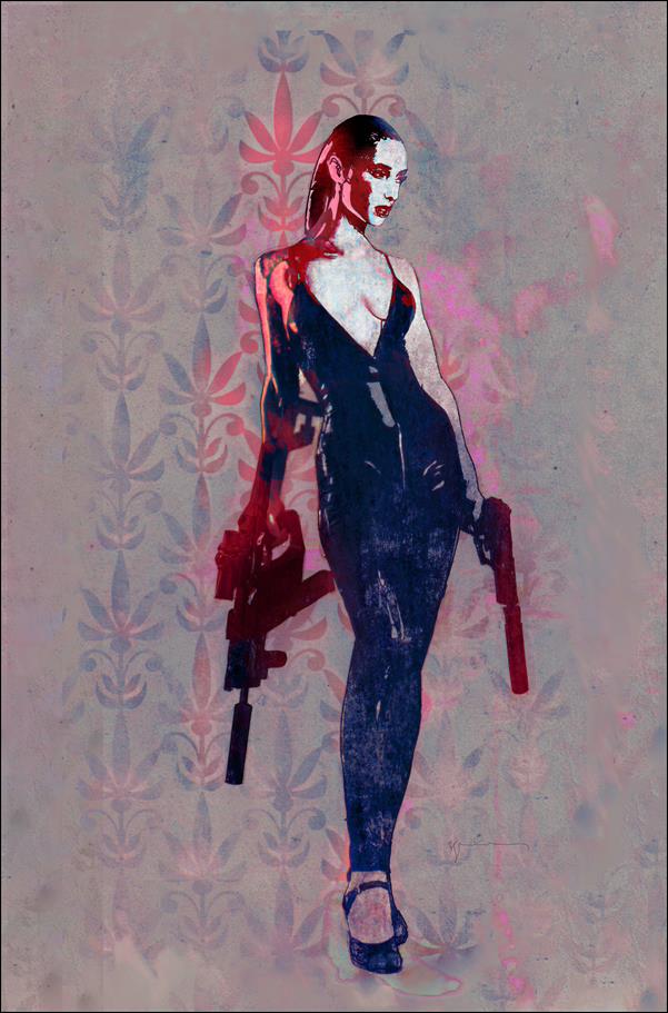 Gun Honey issue 1-G Bill Sienkiewicz 1:25 Pink Wash Virgin Cover
