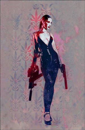 Gun Honey issue 1-G Bill Sienkiewicz 1:25 Pink Wash Virgin Cover