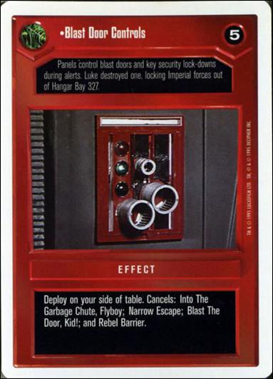 Star Wars: Premiere Unlimited (Base Set) card 48 Blast Door Controls
