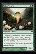 Magic The Gathering: Zendikar (Base Set) card 168 Lotus Cobra
