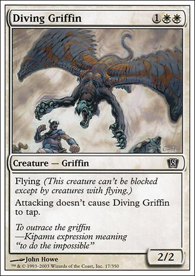 Magic the Gathering: 8th Edition (Base Set) card 17 Diving Griffin
