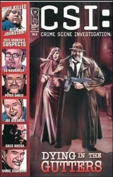 CSI: Dying in the Gutters issue 1-C JK Woodward Cover