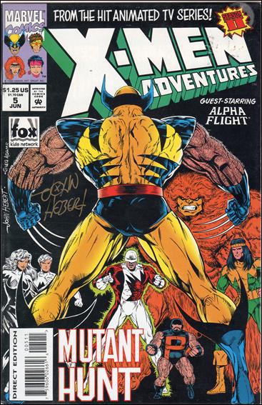 X-Men Adventures (1994) issue 5-B Clobbering Time #'d COA  (Signed by John Herbert)