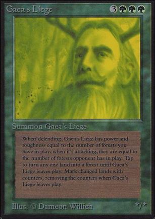 Magic the Gathering: Limited Edition Alpha (Base Set) card 196 Gaea's Liege