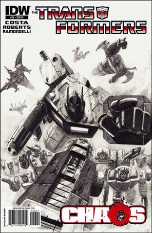Transformers (2009) issue 26-C Autobots B&W 1:10 Cover
