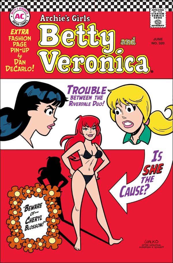 Archie's Girls Betty & Veronica issue 320-B Retailer Excl. Bill Walko Facsimile Cover 1/250