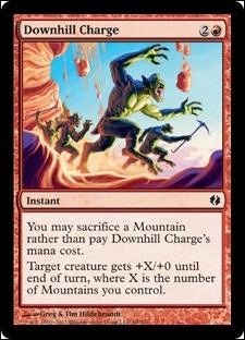 Magic the Gathering: Duel Decks: Venser vs. Koth (Base Set) card 69 Downhill Charge