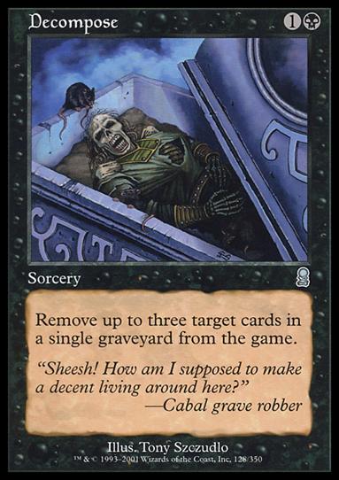 Magic the Gathering: Odyssey (Base Set) card 128 Decompose