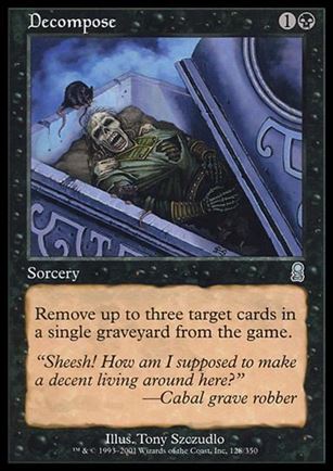 Magic the Gathering: Odyssey (Base Set) card 128 Decompose