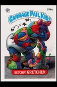 Garbage Pail Kids: Series 09 (Base Set) card 376a Retchin' Gretchen
