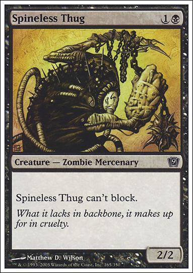 Magic the Gathering: 9th Edition (Base Set) card 165 Spineless Thug