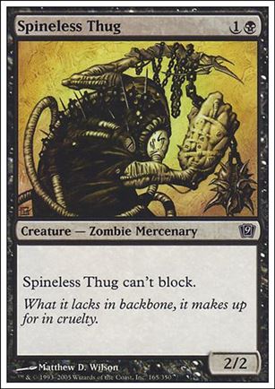 Magic the Gathering: 9th Edition (Base Set) card 165 Spineless Thug