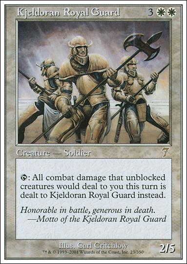 Magic the Gathering: 7th Edition (Base Set) card 23 Kjeldoran Royal Guard