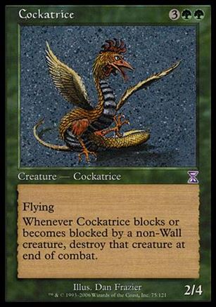 Magic the Gathering: Time Spiral (Timeshifted Subset) card 75 Cockatrice