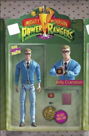 Mighty Morphin Power Rangers issue 17-B Haskell Mackowski Action Figure Cover