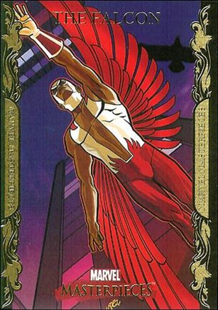 2007 Marvel Masterpieces (Parallel Gold Border Base Set) card 29 The Falcon