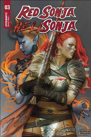 Red Sonja / Hell Sonja issue 3-D Rebeca Puebla Cover