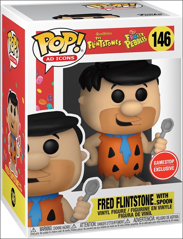 POP! Ad Icons figure '146' Fred Flintstone with Spoon GameStop Exclusive