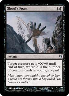 Magic the Gathering: Duel Decks: Izzet vs. Golgari (Base Set) card 67 Ghoul's Feast