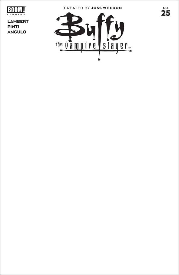 Buffy the Vampire Slayer (2019) issue 25-D Blank/Sketch Cover