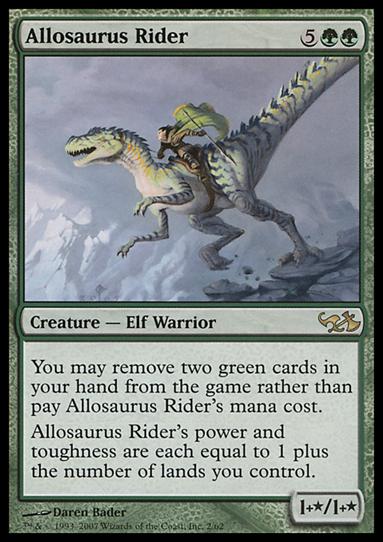 Magic the Gathering: Duel Decks: Elves vs. Goblins (Base Set) card 2 Allosaurus Rider