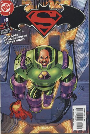 Superman/Batman issue 6-B DF (Signed by Jeph Loeb) 1/199