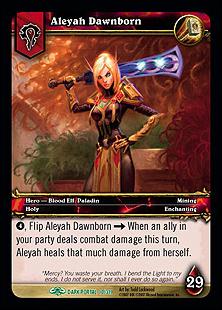 World of Warcraft: Through the Dark Portal (Base Set) card 10 Aleyah Dawnborn