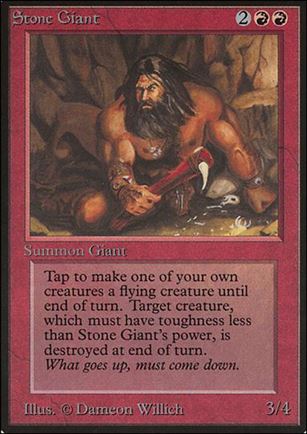 Magic the Gathering: Limited Edition Beta (Base Set) card 177 Stone Giant