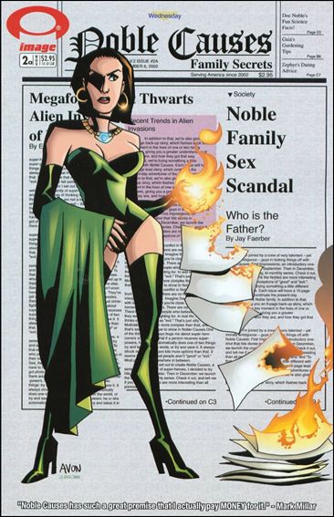 Noble Causes: Family Secrets issue 2 Michael Avon Oeming Cover