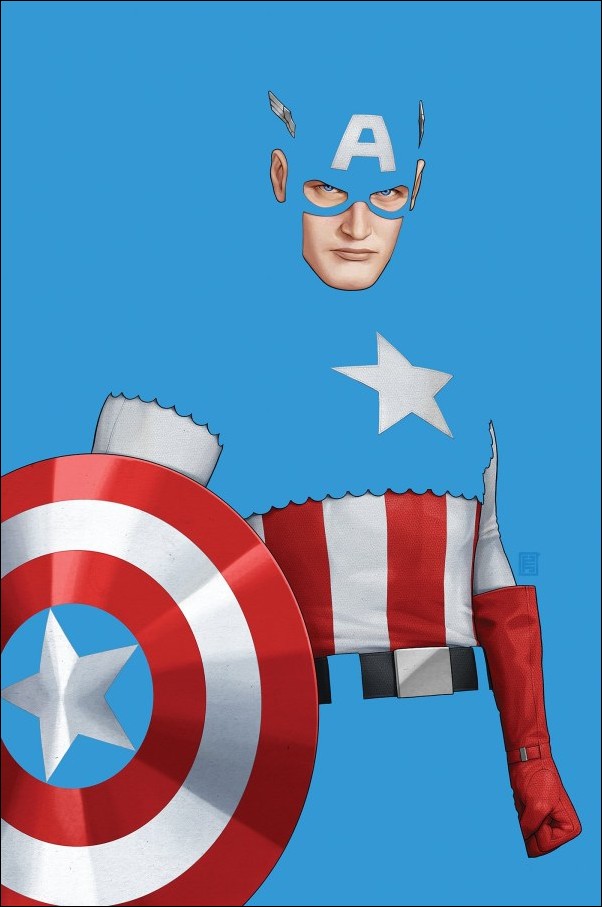 Captain America (2025) issue 2-E John Tyler Christopher Negative Space Virgin Cover