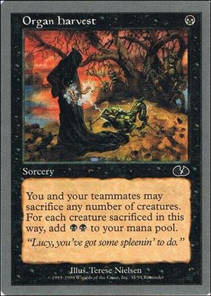 Magic the Gathering: Unglued (Base Set) card 35 Organ Harvest