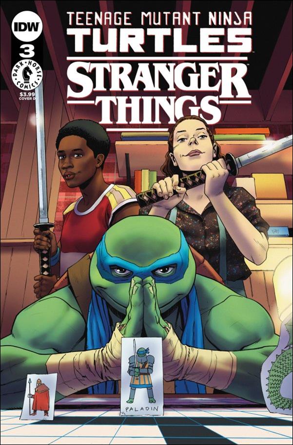 Teenage Mutant Ninja Turtles x Stranger Things issue 3-D Adam Gorham Cover
