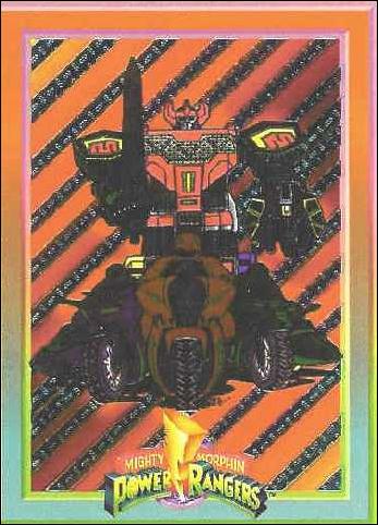 Mighty Morphin Power Rangers: Series 1  (Foil Bordered Set) card 6 Megazord