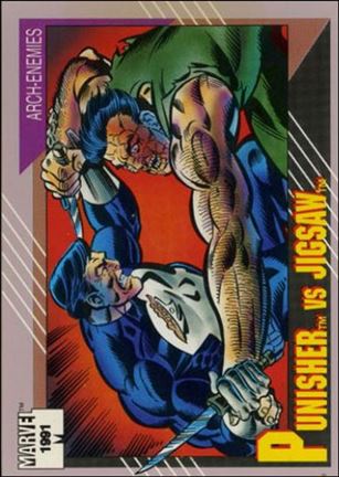 Marvel Universe: Series 2 (Base Set) card 100 Punisher vs Jigsaw