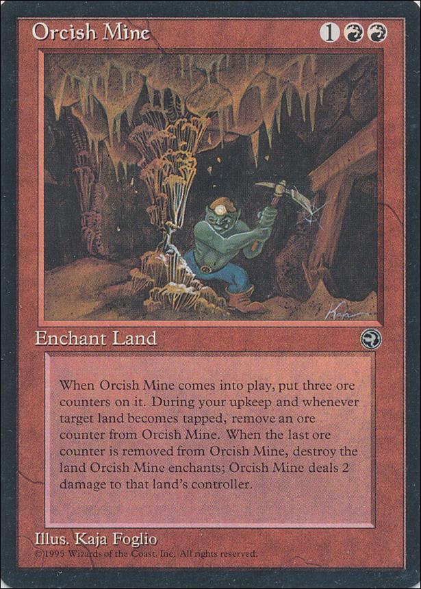 Magic the Gathering: Homelands (Base Set) card 78 Orcish Mine