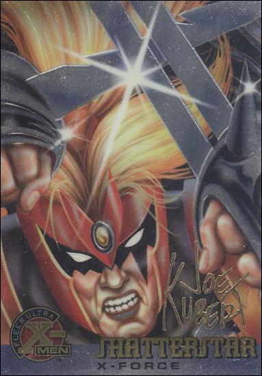1996 Fleer Ultra X-Men All Chromium (Gold Signature Parallel Base Set) card 23 Shatterstar