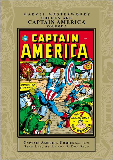 Marvel Masterworks: Golden Age Captain America issue 5 Gold Dust Jacket