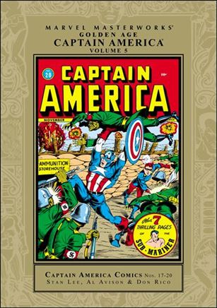Marvel Masterworks: Golden Age Captain America issue 5 Gold Dust Jacket