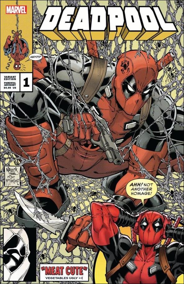 Deadpool (2022) issue 1-E Todd Nauck Anti-Homage Gold Cover 1/1200