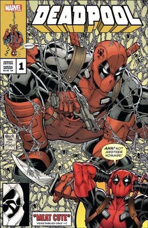 Deadpool (2022) issue 1-E Todd Nauck Anti-Homage Gold Cover 1/1200