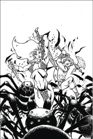 Killing Red Sonja issue 3-G Roberto Castro 1:15 Black & White Virgin Cover