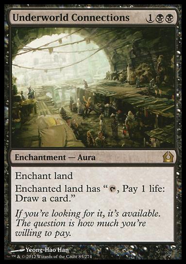 Magic the Gathering: Return to Ravnica (Base Set) card 83 Underworld Connections