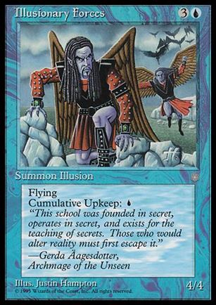 Magic the Gathering: Ice Age (Base Set) card 75 Illusionary Forces
