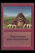 Magic the Gathering: Limited Edition Alpha (Base Set) card 138 Burrowing