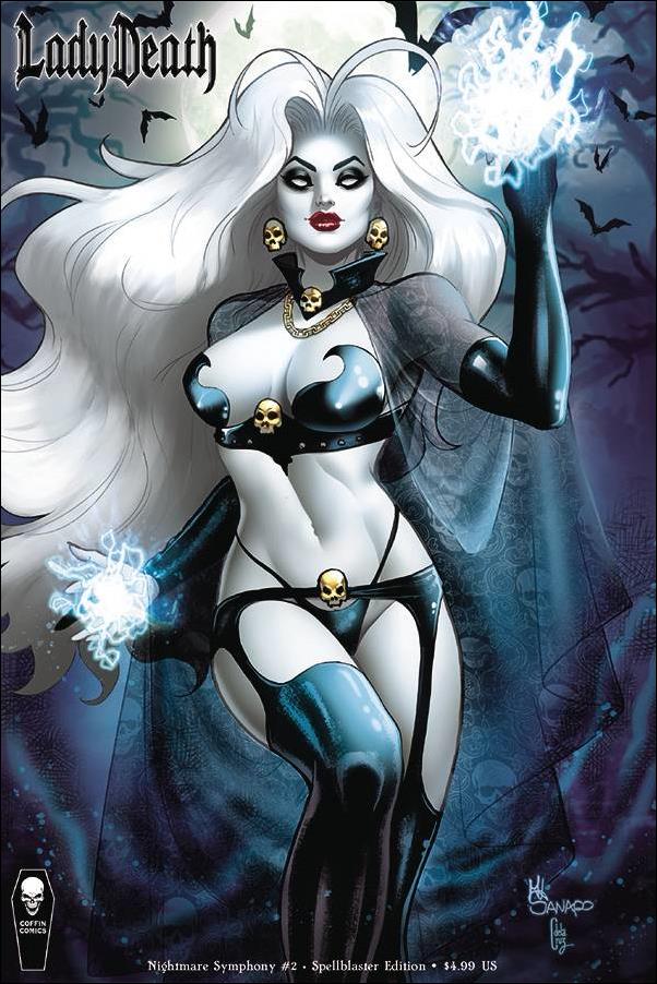 Lady Death: Nightmare Symphony (2019) issue 2-B Maria Sanapo Spellblaster Edition Cover