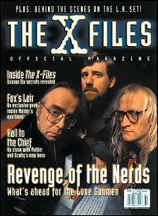 Official X-Files Magazine Volume 1 issue 8-B Lone Gunmen Cover